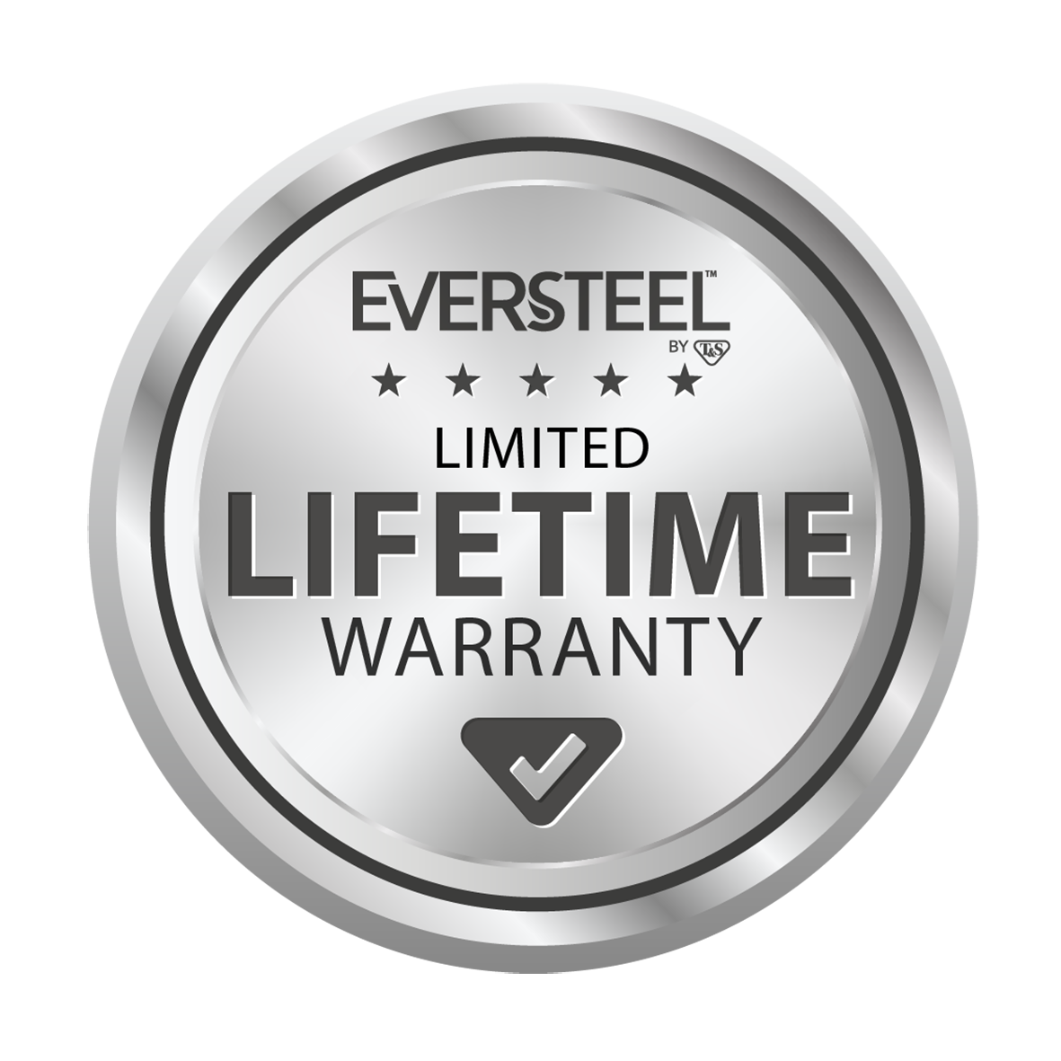 Eversteel Lifetime Warranty Logo