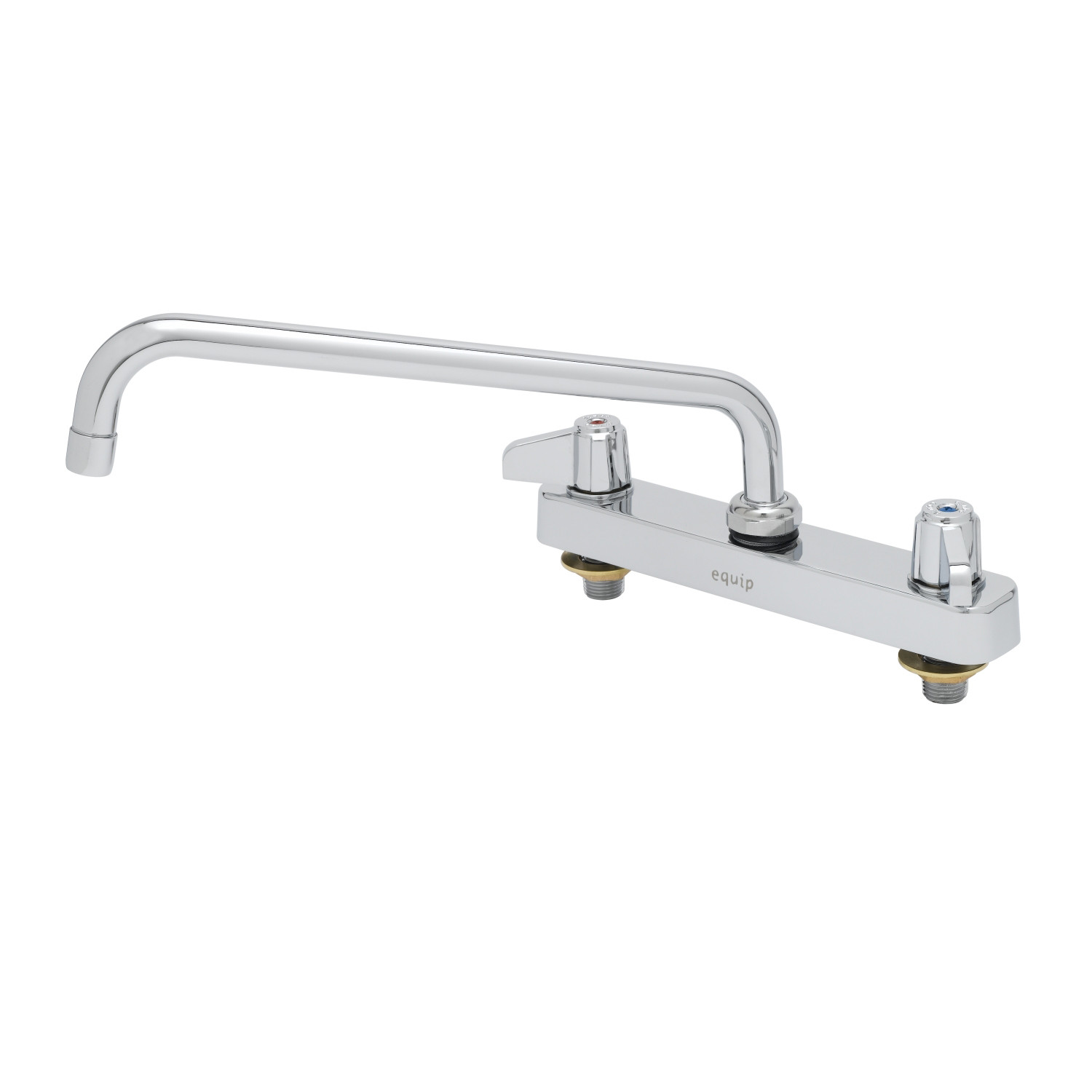 TS Brass 5F-8DLX12 Deck Mount Faucet with 8-Inch Centers and 12-Inch 