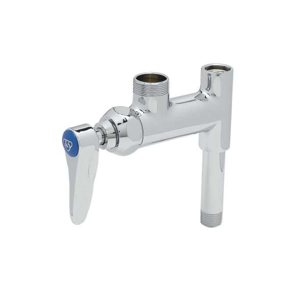 T＆S Brass B-1111 Work Board Faucet with Swing Nozzle, Chrome 並行輸入品  浴室、浴槽、洗面所